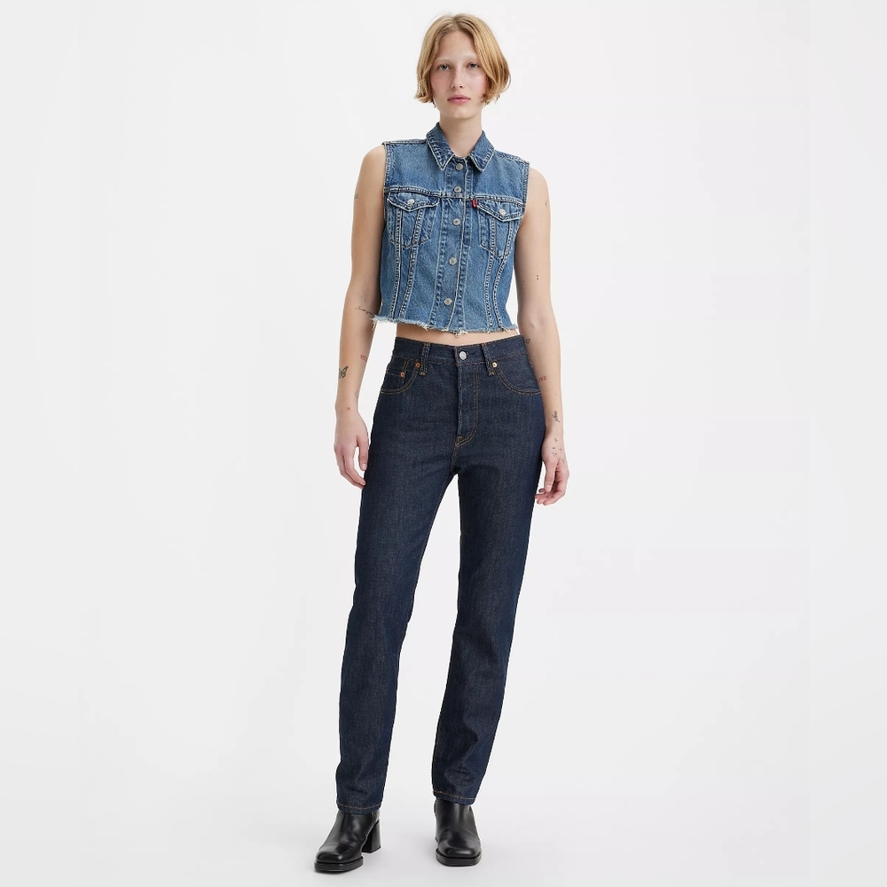 Levi's® Premium 501® Original Fit Dark Wash Blue Jeans Denim W25 L32